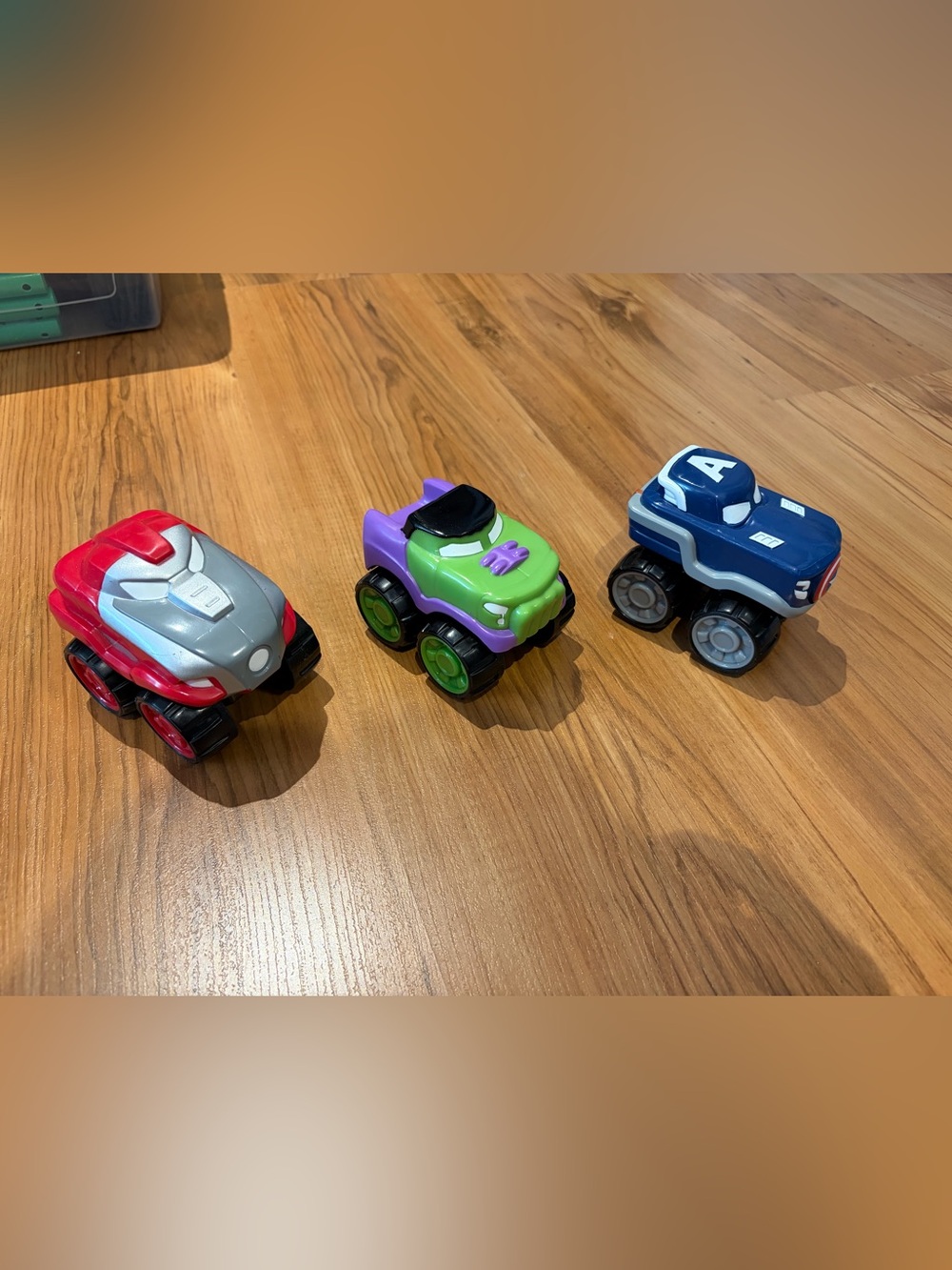 Iron Man, Hulk, and Captain America Monster Trucks